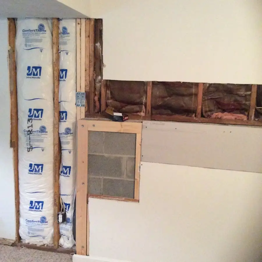 Wall insulation replacement during Structural Drying in Raceland